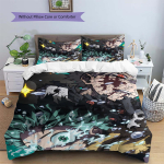 My Hero Academia Deku & Bakugo Tekikate ja Padjap&uuml;&uuml;rid, MHA F&auml;nni Magamistoa Voodipesu, T&auml;iuslik Kingitus.chl 135x200cm