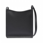 Longchamp Le Foulonn&eacute; &Uuml;hev&auml;rviline T&otilde;mblukuga Nahast &Otilde;la-Crossbody Kott Suur Naiste Kott Must 10140021001 Basic Set (Bag+Dust Bag)