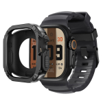 Rihm+Karp Apple Watch Ultra 2 49mm 44mm 45mm 46mm jaoks Silikoonrihm TPU+PC iWatch Series Ultra 3 SE 3 11 10 9 8 7 6 5 Kaitse S10 or S11-46mm