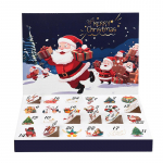 24 ruuduga j&otilde;ulude ettelugemis-adventkalender T&uuml;hjad karbid DIY T&auml;idetav &uuml;llatuskingikarp lastele J&otilde;ulufestivaliks Uueks aastaks 2026 30x21cm