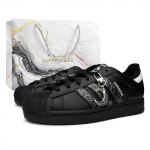 Adidas Originals Superstar 2 H&otilde;bedased Kiled L&auml;ikivad Kulumiskindlad Madalad Tallaosa Jalatsid Unisex Must JI0079(Team865-SBOX) 38⅔