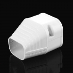 75*65mm Konditsioneeri Torustiku Kate S&uuml;steem Valge PVC &Uuml;hendusotsa Kate Lame K&uuml;&uuml;narnukk Ilmastikukindel Seinakate &Uuml;hendus Torud (as the picture,16mm)