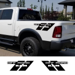 Kleebised Dodge RAM 1500 Rebel RTX Veoauto Kapott Auto Tagaluugi Dekoratsioonid Pagasiruum Vin&uuml;&uuml;lkatteid Auto Tuuning DIY Tarvikud Glossy Yellow white
