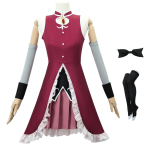 Puella Magi Madoka Magica Kyoko Sakura Cosplay Kost&uuml;&uuml;m, Punane Maagiline T&uuml;drukukleit Tarvikutega Anime F&auml;nnidele XS pink