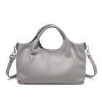 100% Ehtne Nahk Naiste Kott Luksuslik Disainer Suure Mahutavusega &Otilde;lakott Naiste K&auml;ekotid Mitmek&uuml;lgsed Veisenaha Crossbody Kotid gray