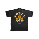 Moodsad T-s&auml;rgid L&uuml;hikeste varrukatega Meeste Suvi Meeste Vintage World Gym Santa Monica Muscle Beach T-s&auml;rk Retro Kepik&otilde;nd Graafiline T-s&auml;rk Klassikalise logoga 1979 5XL black