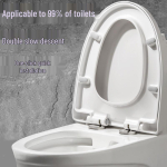 Honggong Universaalne pehmelt sulguv WC-pott gray