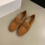 Naiste libisevad mokassiinid Elegantne Prantsuse korterkingad Nahast Igap&auml;evased Raseduse S&otilde;idujalan&otilde;ud S&uuml;gis Uus Thomas Kingad Zapatos Mujer 35 pruun