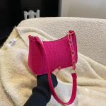 Yogodlns Lady Felt Armpit Design Luksuslik kott Moodne naiste k&auml;ekott Poolkuu all oleva v&auml;ikese ruudukujulise koti all 20x6x14cm must