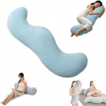 Hernekauna kehapadi k&uuml;lili magajatele, ergonoomiline tugi puusadele ja jalgadele, j&auml;&auml;siidkangas, jahutav m&auml;luvahu vaht, sobib k&uuml;lili magajatele Suitable for heights under 145 cm sinine