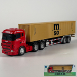 1:64 Scania konteinerveok Ameerika konteinerveok Sulamist haagise mudel M&auml;nguauto Valatud Metall Liigendiga Liigutatav T&otilde;mmatav P&auml;&auml;stes&otilde;idukid