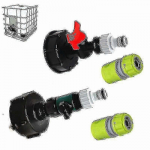 uus 1000-liitrine IBC veepaak S60x6 adapterventiili ja 3/41tk-11-ga(Segisti AINULT)