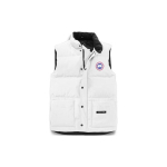 Canada Goose Freestyle Crew Kerge veekindel Logoga plaaster Seisukrae Puhvervest Unisex vest Valge 4154M-25 XL