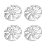 4 tk veljekatted 15 tolli ABS Stiilsed R15 ilukilbid Veljekatted Asendus Peugeot 208 autodele Veoauto Maastur white