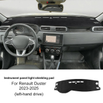 Armatuurlaua kate Renault Duster 2018-2023 Dacia Duster 2023-2024 jaoks, peegeldusvastane flanellmati Regular Style LHD valge