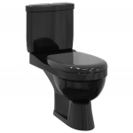 Must WC-pott koos loputuskastiga
