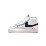 Nike Blazer 77 BB Libisemiskindel Polsterdus Kulumiskindel Keskmise k&otilde;rgusega Rula Kingad Valge Must Imikud Ja V&auml;ikelapsed DJ2620-100 21 white