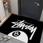 Moodne kaubam&auml;rk S-Stussy N-Number 8 Jalamatt libisemiskindel Pesuruumi matt Pesuruumi sisustus R&otilde;du Laste elutuba Kodused vaibad 80cm x 160cm