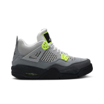 Air Jordan 4 Retro SE laste 'Neon 95' (Unisex) Lahe hall / Volt / Hundi hall / Antratsiit Laste korvpallijalatsid CT5343 007 35.5 gray
