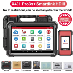 Autodiagnostika t&ouml;&ouml;riistad LAUNCH X431 PRO3S+ ELITE J2534 Programmi topoloogiline kaart ECU kodeerimine Automaatne OBD OBD2 skanner CANFD/DoIP/FCA EU UK RU version