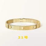 Roostevabast terasest titaanist k&auml;ev&otilde;ru meestele naistele geomeetriline triip kruvi disain minimalistlik reguleeritav k&auml;ev&otilde;ru ehted Gold Lightweight Feel 21cm beige