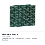 GOYARD Victoire L&otilde;uend Nahast Rahakott Unisex 11 V&auml;rvi VICTO8PMLTY One Size 3 roheline
