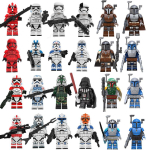 T&auml;hes&otilde;dade S&otilde;dalase Ehitusklotside Minifiguurid V&auml;ikeste Osakeste Kokkupandavad Kujud Lahingum&auml;nguasi 24 Stiili Set C