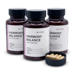 Harmony Balance Complex &ndash; M&auml;nnikoore ekstrakt, Ashwagandha, Ginkgo ja B6-vitamiin, Eluj&otilde;u toetus (60 kapslit) 3pack
