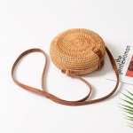 2019. aasta moodne &uuml;mmargune &otilde;lgedest kootud rotangist kott &Otilde;lakott, v&auml;ikesed rannak&auml;ekotid, naiste suvised &otilde;&otilde;nsad k&auml;sitsi valmistatud messengeri p&otilde;ikkotid 18*7cm khaki