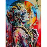 Teemantmaal Kaljukits Kaheteistk&uuml;mne Zodiac Kaunitar Teemanttikandid 5D Isetehtud puur Rhinestones 20X30CM