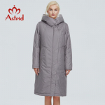 Jope Astrid Paks pikk lahtine talvine soe kaamel Puuvillane mantel Tuulekindel kontorinaise riided XXL raketi metallik v&auml;rv