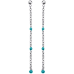 Altesse [Q4862] - h&otilde;bedased t&uuml;rkiissinised  Boho  h&otilde;bedased k&otilde;rvar&otilde;ngad - 47 mm t&uuml;rkiissinine