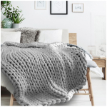 Les Tr&eacute;sors De Lily [R0036] - Akr&uuml;&uuml;ltekk 'Chunky Knit' hall (kudumine) - 150x120 cm hall