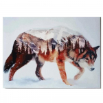 Teemantmaaling puuriga DIY metsahunt &uuml;mmargune t&auml;ispuur Mosaiik Tikand hunt ristpistes 20X30CM