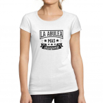 ULTRABASIC &ndash; T-s&auml;rk Femme Manches Courtes La Abuela Mas Chingona S valge