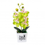 LCP kunstlik liblikas orhidee bonsai v&otilde;ltslill pott-kodum&ouml;&ouml;bli sisekujundusega