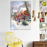 Teemantmaaling Leopard Rhinestone Art 5D DIY Teemanttikandid Kodukaunistuse kingitus Full Round 20X30CM