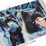 Teemanttikandid karu t&auml;ispuur K&auml;sit&ouml;&ouml; 5D DIY Teemantmaaling Loomade mosaiik Lumekunst Rhinestone Decor koduks Full Round (20X30CM)