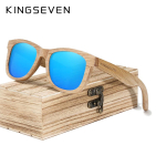 KINGSEVEN k&auml;sitsi valmistatud naturaalsest puidust p&auml;ikeseprillid meestele polariseeritud p&auml;ikeseprillid puidust naiste p&auml;ikeseprillid M blue