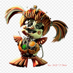 Fnaf 6 Scrap Baby Full Bidy Freddy Fazbear's Pizzeria Simulator Viis triigitavat kleebist r&otilde;ivaste jaoks Ts&auml;rki kott Soojus&uuml;lekande kleebised Triikimisplaastrid