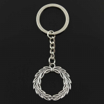 Moodne oliivioksaga loorberi p&auml;rg, 36x34 mm ripats, 30 mm v&otilde;tmehoidja, pronks, meeste autole kingitud v&otilde;tmehoidja h&otilde;be