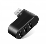 VAORLO kuumad USB-jaoturid 3-porti USB 2.0 jaoturi mini-p&ouml;&ouml;ratava jaoturi adapteri jaoturi jaoks s&uuml;learvuti s&uuml;learvuti s&uuml;learvuti Mac Usb 2.0 jaoturi jaotur must