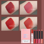 HengFang 4Pcs/Set Smoke Tube Shape Matte Lipstick 9103