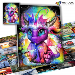 30x40cm 5D teemanttikandid karbis kromaatilised draakonid t&auml;ispuuritud ruudukujuline teemantmaaling looma teemantmosaiik ristpistes sisekujundus koduks