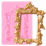 DIY peegliraam Fondant koogi kaunistamise t&ouml;&ouml;riistad &scaron;okolaadikoogi silikoonvormid k&ouml;&ouml;gi k&uuml;psetusvormid