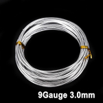 1/1,5/2/2,5/3 mm k&auml;sit&ouml;&ouml;traat h&otilde;bedast alumiiniumist kunstiteosed, mis muudavad k&auml;sit&ouml;&ouml;varu kasulikuks 9Gauge 3.0mm