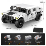 Cada 1380tk City kaugjuhtimispult Maastikumaastur Ehitusplokid Tehnilised RC V&otilde;idus&otilde;iduautod Klotsid Kingitusm&auml;nguasjad lastele Poistele With Motor