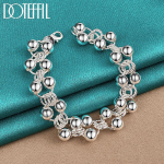 925 Sterling Silver Fashion Smooth Bead K&auml;ev&otilde;ru ehted 20cm