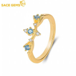 SACE GEMS Klassikaline vasesulamist tsirkoonist s&otilde;rmus Naiste ehted Pulmalubaduse peokingitus 6