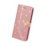 Glitter Bling &uuml;mbris Samsung A22 A32 A72 A12 A42 A51 S22 Ultra S21 S20 FE klapiga nahast raamatukaane jaoks Samsung A72 4G/5G roosa